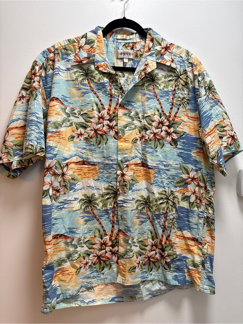 Campia Floral Hawaiian Aloha Beach Coastal Resort- 100% Cotton